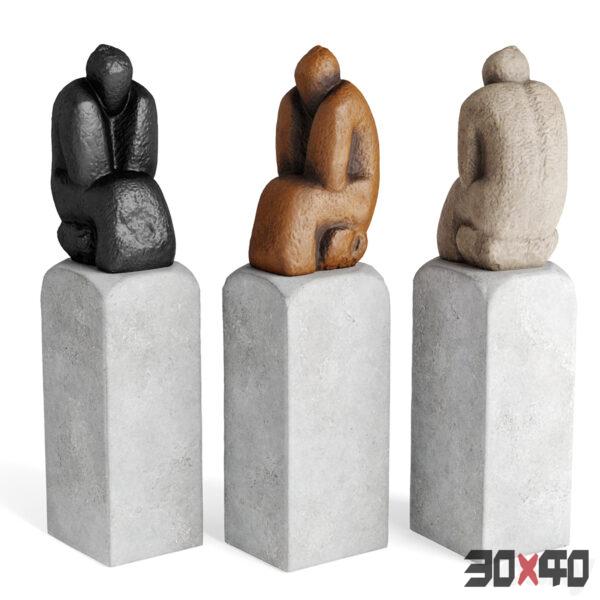 现代雕塑3d模型下载-30x40 Mood