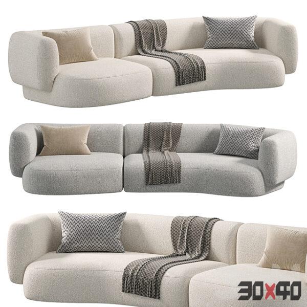 现代多人沙发3D模型下载-30x40 Mood