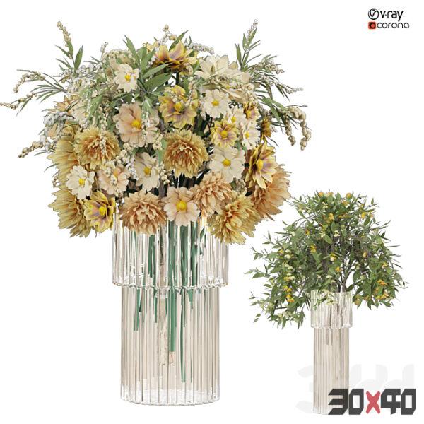现代花艺花瓶3D模型下载-30x40 Mood