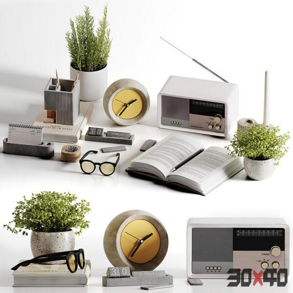 现代饰品摆件3d模型下载 -30x40 Mood