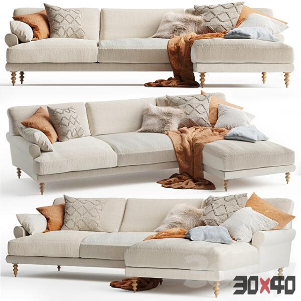 Chaise现代多人沙发3d模型下载-30x40 Mood