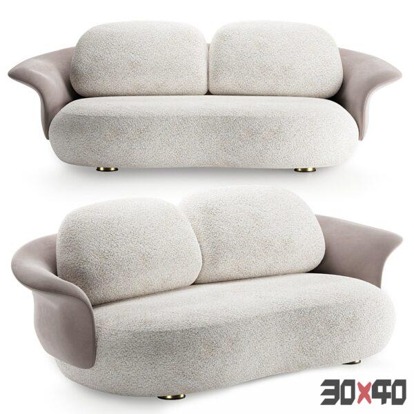 现代双人沙发3d模型下载-30x40 Mood
