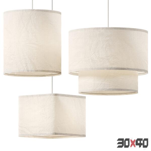 现代吊灯3d模型下载-30x40 Mood