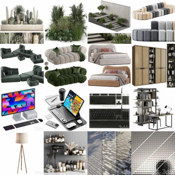 模型集合 第30部分 2023.6（3dsMax + Corona + Vray）20个模型团购-30x40 Mood