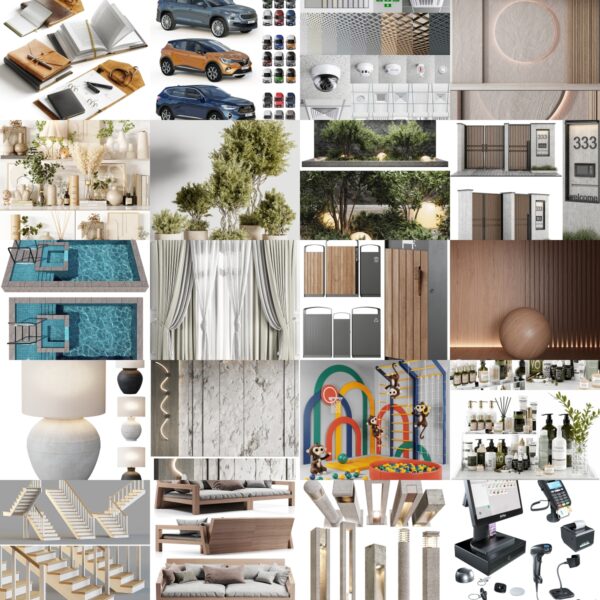 模型集合 第32部分 2023.6（3dsMax + Corona + Vray）20个模型团购-30x40 Mood