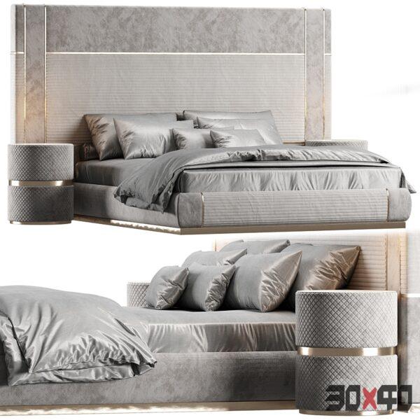 现代双人床3d模型下载-30x40 Mood