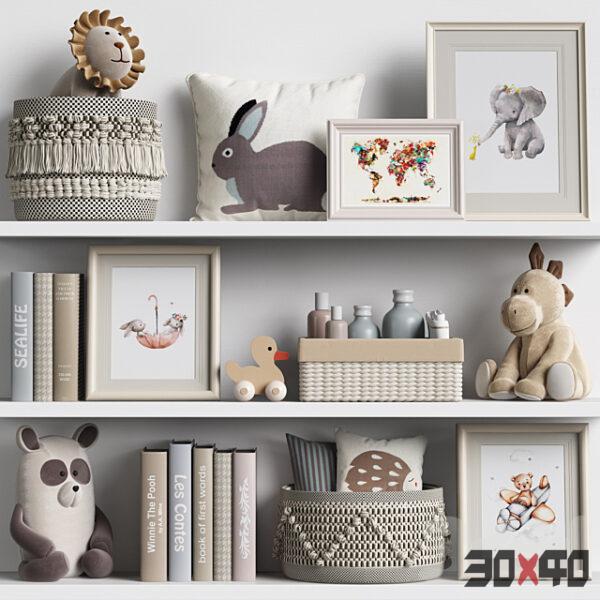 现代装饰摆件3d模型下载-30x40 Mood