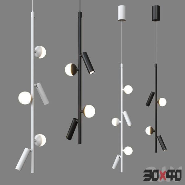现代吊灯3d模型下载-30x40 Mood