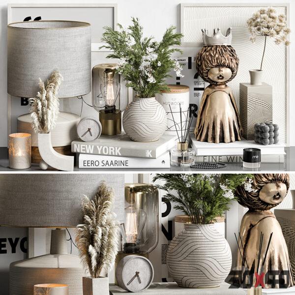 现代饰品摆件3d模型下载-30x40 Mood