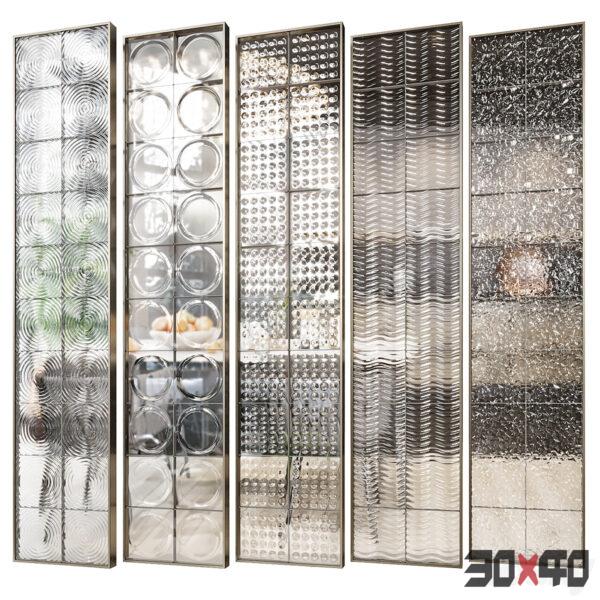 现代玻璃屏风隔断3d模型下载-30x40 Mood