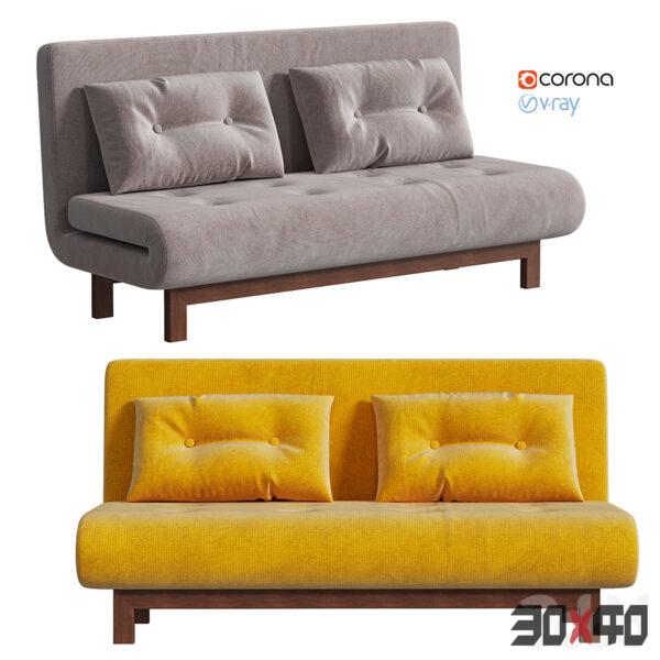 现代布艺沙发3d模型下载 -30x40 Mood