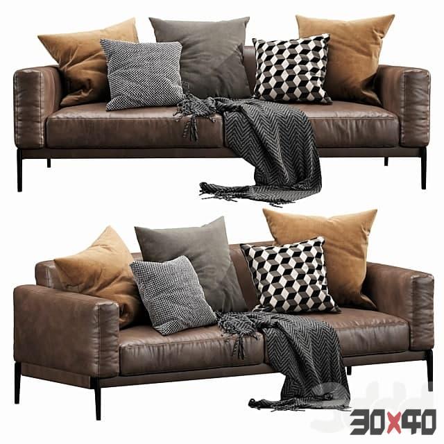 现代双人沙发3d模型下载 -30x40 Mood