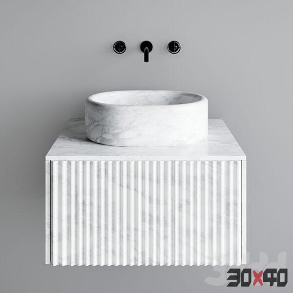 现代台盆3d模型下载-30x40 Mood