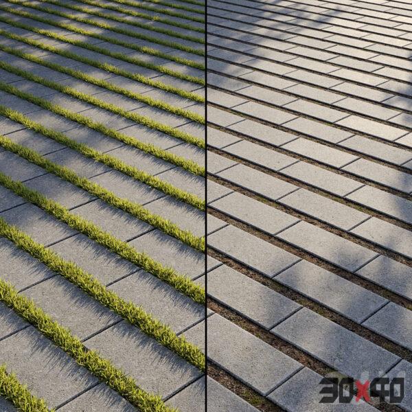 现代草地草坪3d模型下载-30x40 Mood