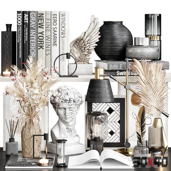 现代饰品摆件3d模型下载-30x40 Mood