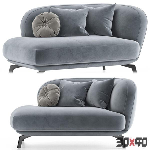 现代布艺沙发3d模型下载 -30x40 Mood