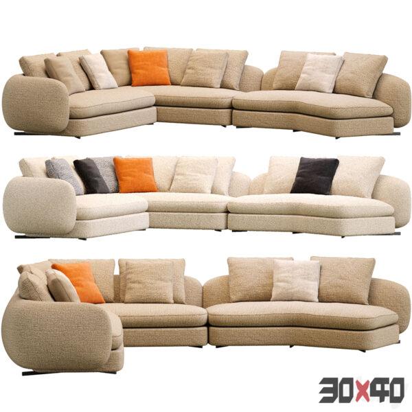 多人沙发3d模型下载-30x40 Mood
