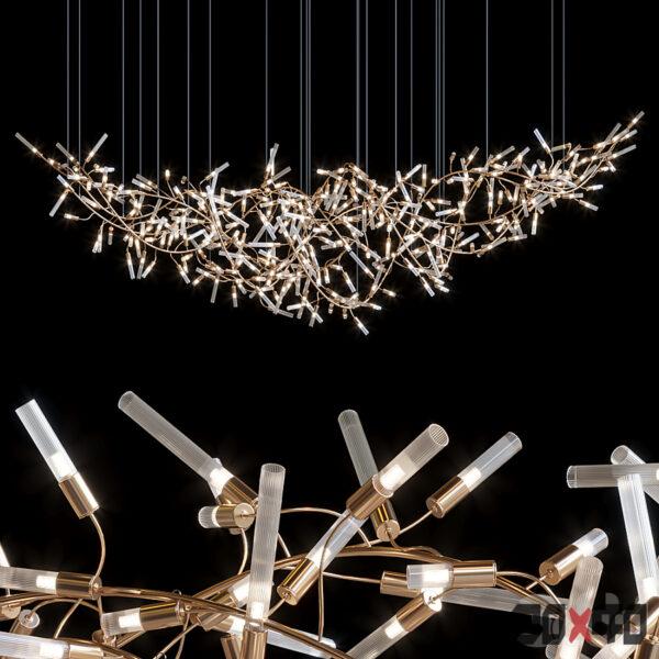 水晶吊灯3d模型下载-30x40 Mood