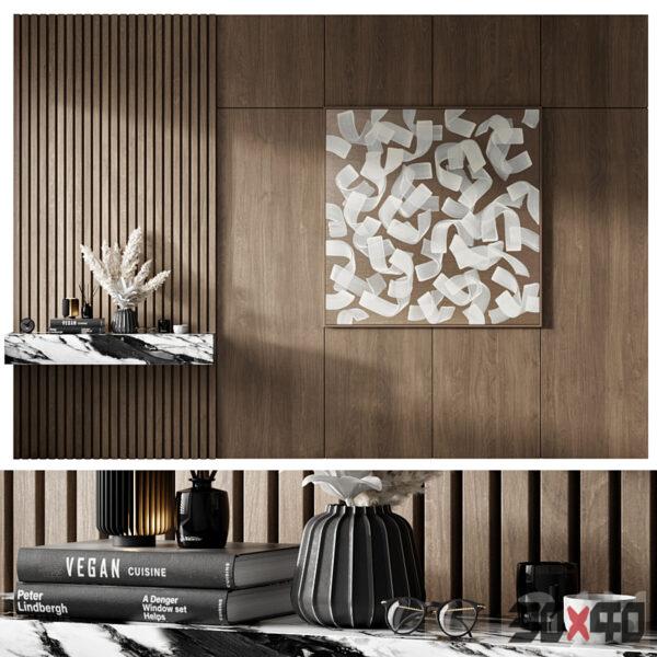 背景墙d模型下载-30x40 Mood