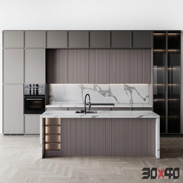 厨房橱柜d模型下载-30x40 Mood