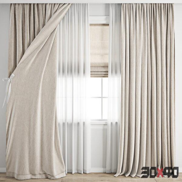 窗帘3d模型下-30x40 Mood