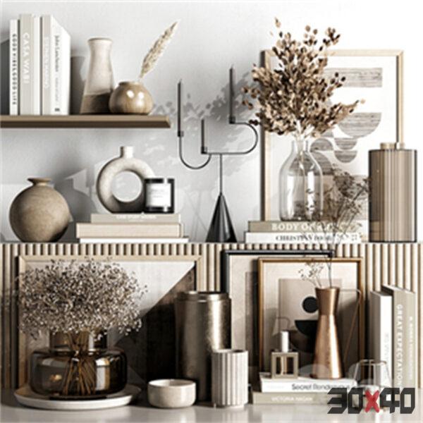 现代饰品摆件3d模型下载-30x40 Mood