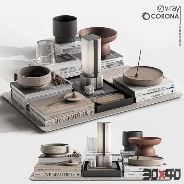 饰品摆件组合3d模型下载-30x40 Mood