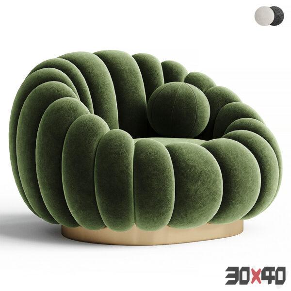 ARTIPIECES CLOUD单人沙发3d模型下载-30x40 Mood