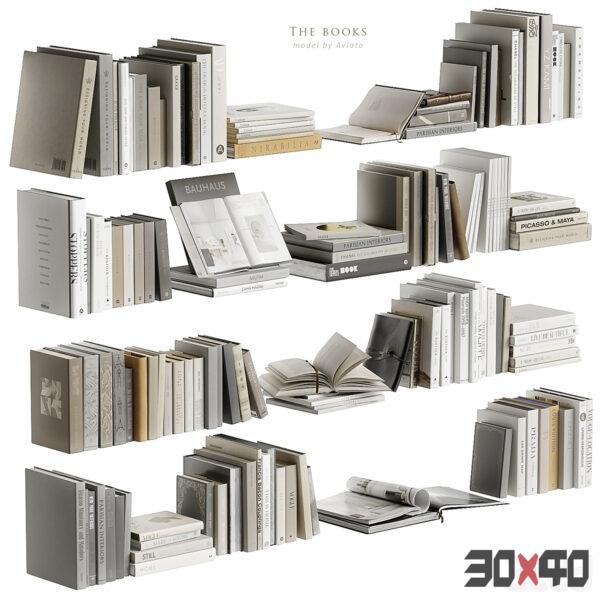 书籍3d模型下载-30x40 Mood