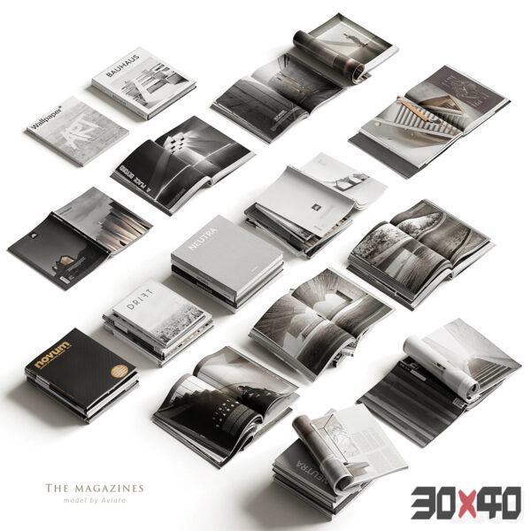 书籍3d模型下载-30x40 Mood