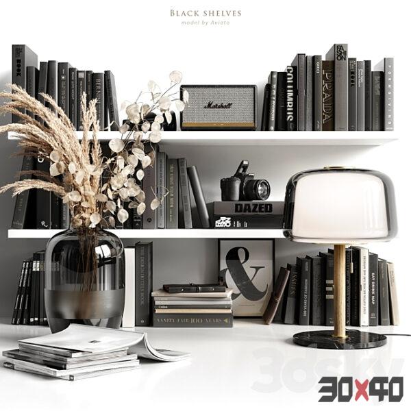 饰品摆件组合3d模型下载-30x40 Mood