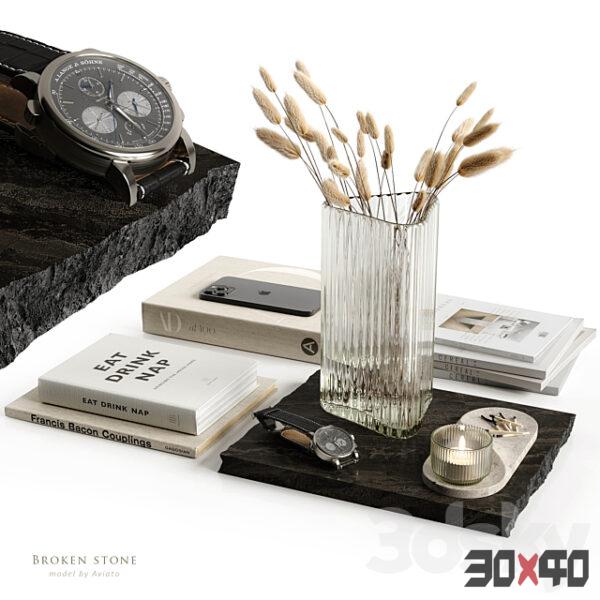 饰品摆件组合3d模型下载-30x40 Mood