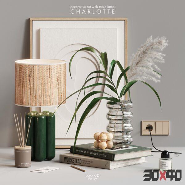 饰品摆件组合3d模型下载-30x40 Mood