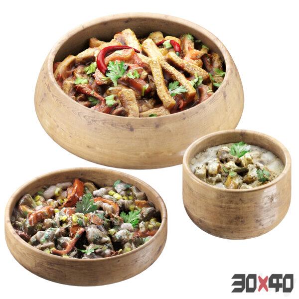 食物3d模型下载-30x40 Mood