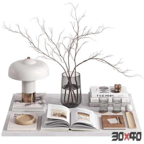 饰品摆件组合3d模型下载-30x40 Mood