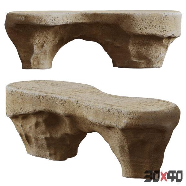 现代石头桌子3d模型下载-30x40 Mood