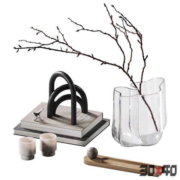 饰品摆件组合3d模型下载-30x40 Mood