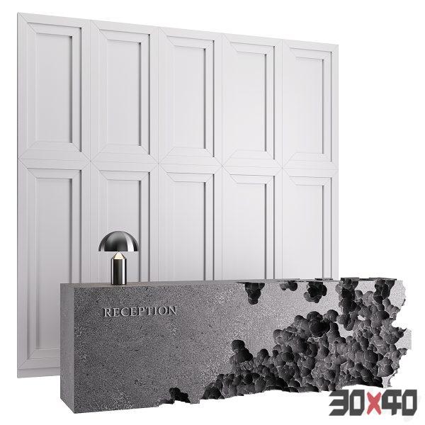 接待前台 Reception desk 1-30x40 Mood