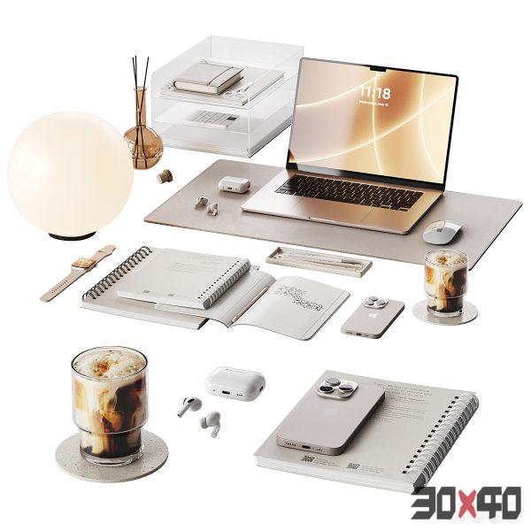 Beige soft decor for the workplace-30x40 Mood