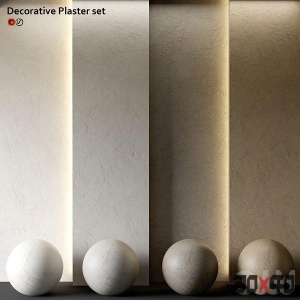 Set of decorative plaster-30x40 Mood