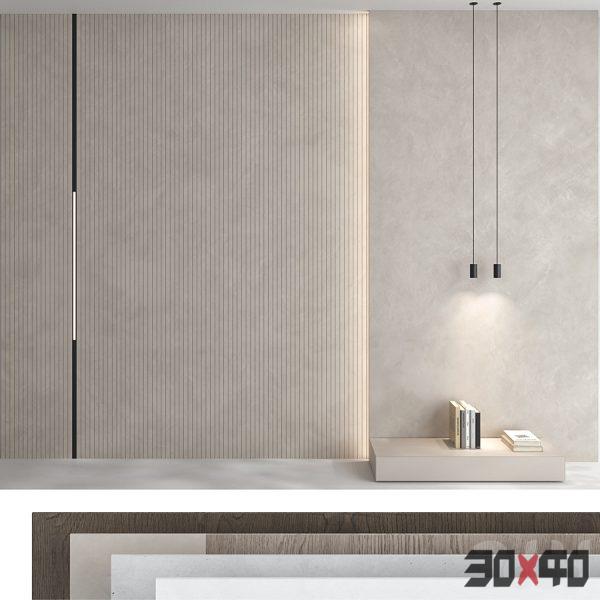 Decorative wall panel set 76-30x40 Mood