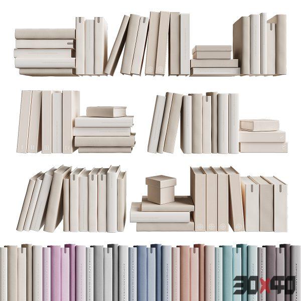 7colors monochrome books set-30x40 Mood