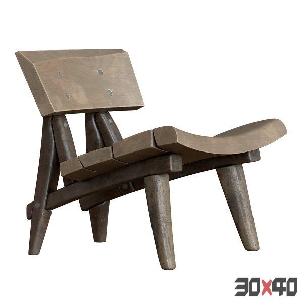 Recycled Wood Chair-30x40 Mood