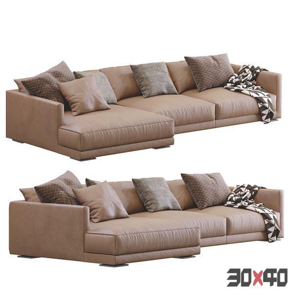 Leather Sofa Bristol By Poliform-30x40 Mood