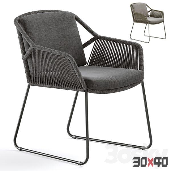 Outdoor Garden Woven chair 4so Accor Wicker-30x40 Mood