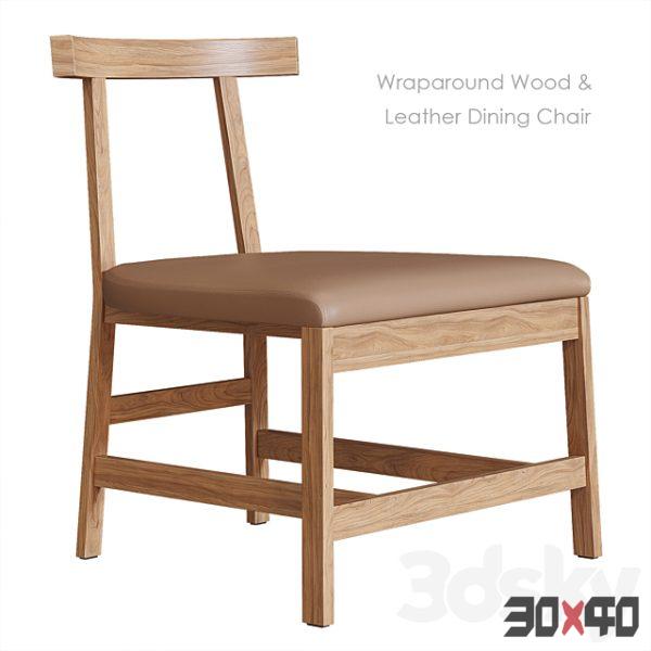 Wraparound Wood & Leather Dining Chair West Elm-30x40 Mood