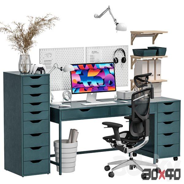 Ikea Alex Alex - Office Workplace 1-30x40 Mood