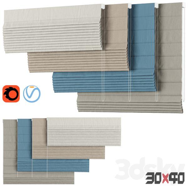 Roman Curtains 127 | Dekoria Linen | Roman Blind-30x40 Mood