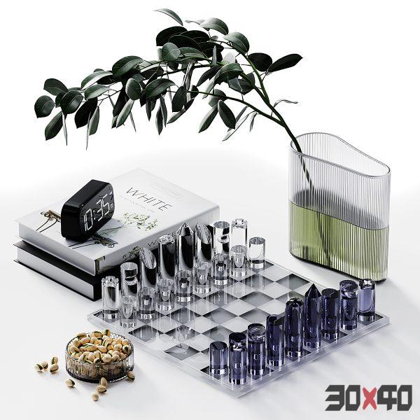 Decorative set 1 Chess-30x40 Mood