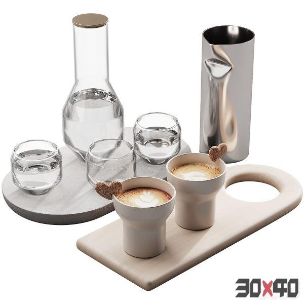 127 eat and drinks decor set 01 coffee and water kit 01-30x40 Mood